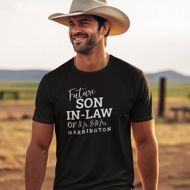 Camiseta Future Son in Law BV Groom Weds (Criador carregado)