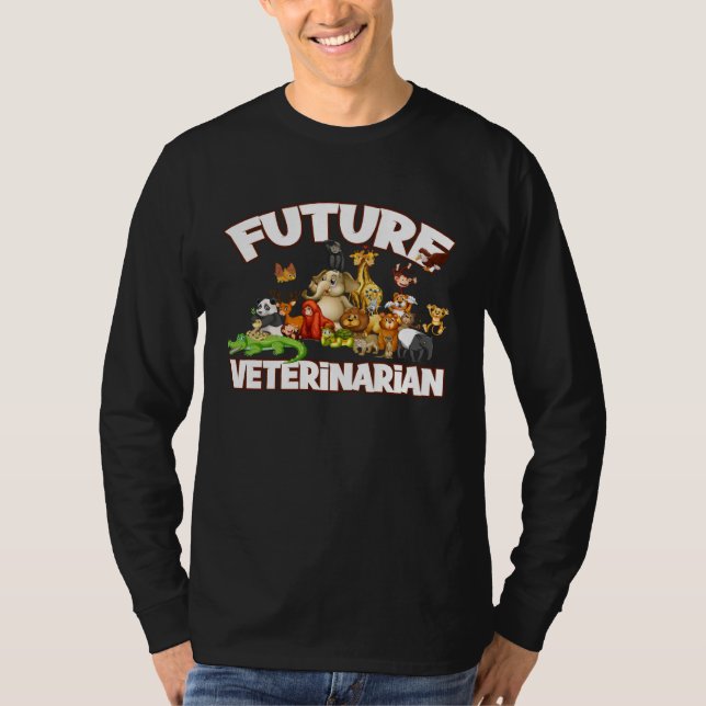 Camiseta Future Veterinarian Cute Zoo Animal (Frente)