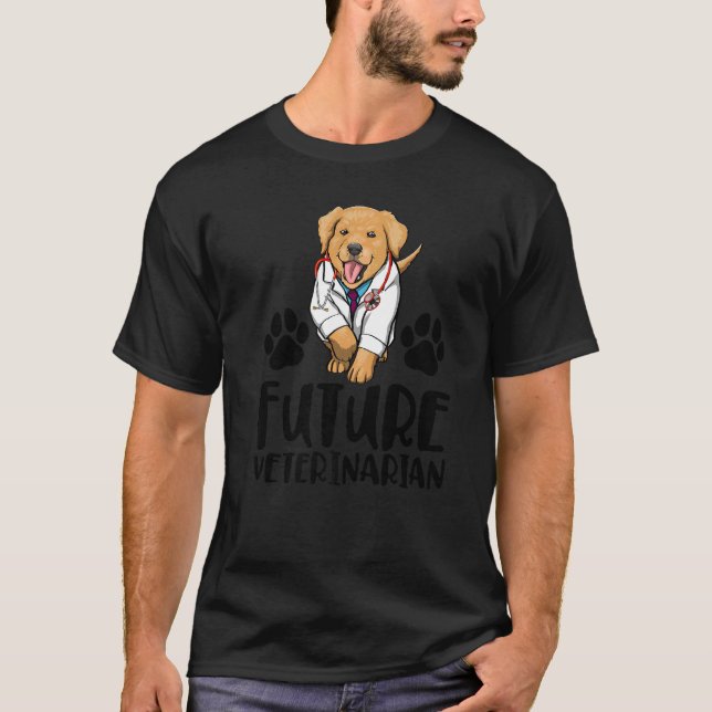 Camiseta Future Veterinarian Labrador  Women Love Doggy Doc (Frente)
