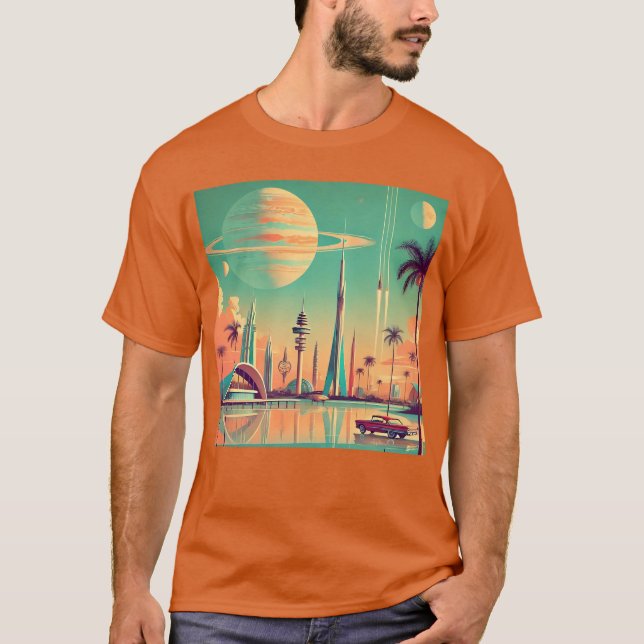 Camiseta Futurista Atômico Nova Flórida (Frente)