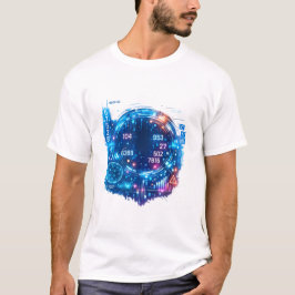Camiseta Futurista de Tecnologia para Astronautas