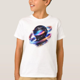 Camiseta Futuristic Neon Visor Helmet