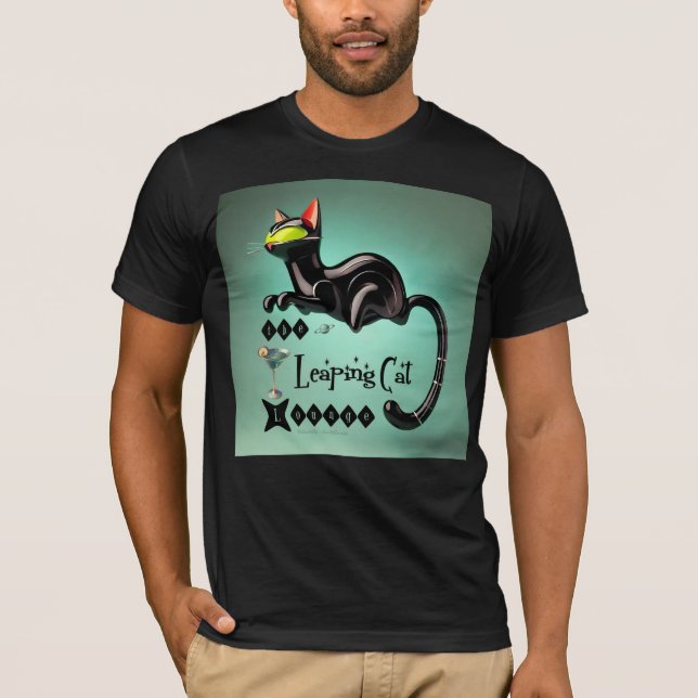 Camiseta Futurística Atômica O Salto De Gato Saltante (Frente)