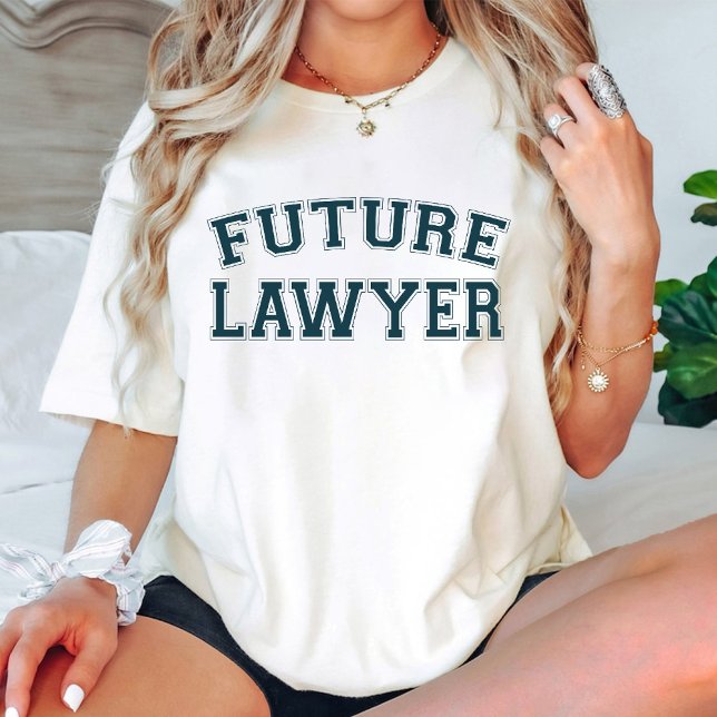 Camiseta Futuro Advogado/Advogado em andamento branco (Future Lawyer / Lawyer in progress white T-Shirt)