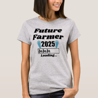 Camiseta Futuro Agricultor 2025 Anúncio de Bebê T-Shirt