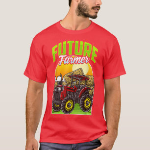 Camiseta Futuro Agricultor Animal Setor Fazenda Familiar