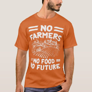 Camiseta Futuro aquecedor de Comidas Sem Fazendas Sem Comid