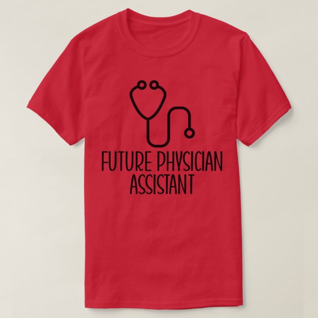 Camiseta Futuro Assistente Médico Ideia do Presente para o  (Frente do Design)