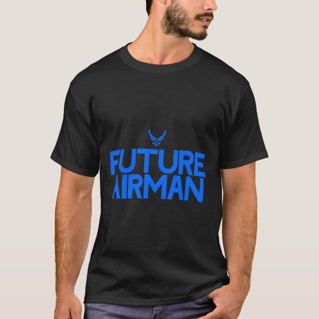 Camiseta Futuro Avião Para Homens Mulheres Estudantes (Frente)