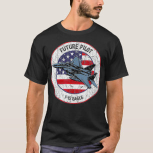 Camiseta Futuro Avião Piloto De Avião De Combatente De Jato