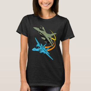 Camiseta Futuro avião-piloto de combate a aviões-piloto