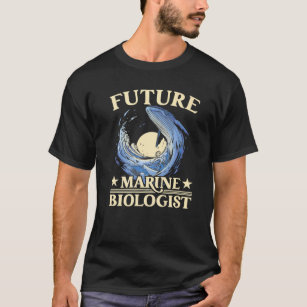 Camiseta Futuro Biólogo Marinho Ciência Biologia Estética
