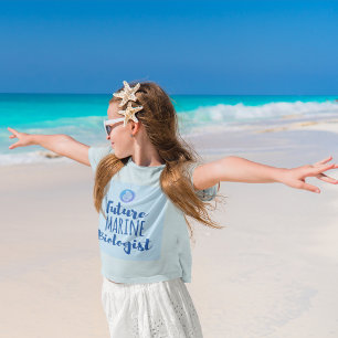 Camiseta Futuro biólogo marinho - concha marinha