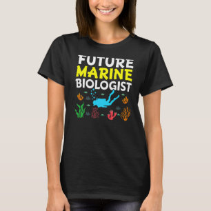 Camiseta Futuro Biólogo Marinho Estudante de Biologia da Vi