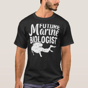 Camiseta Futuro Biólogo Marinho Estudante de Biologia da Vi