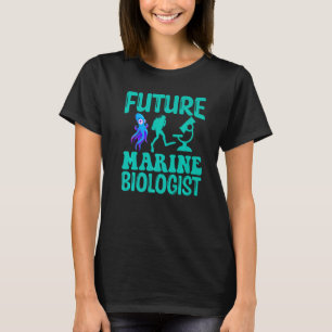 Camiseta Futuro Biólogo Marinho Estudante de Biologia da Vi