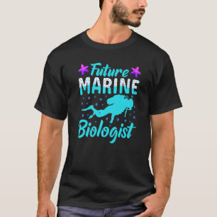 Camiseta Futuro Biólogo Marinho Estudante de Biologia da Vi