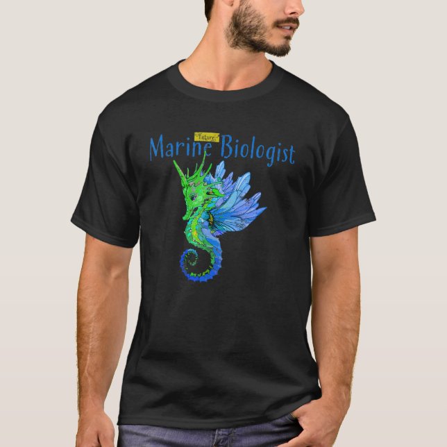 Camiseta Futuro Biólogo Marinho I Estudante de Biologia I S (Frente)