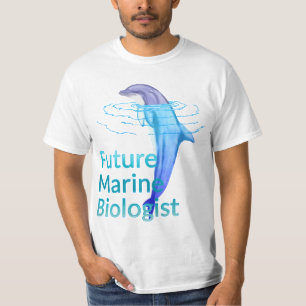 Camiseta Futuro Biólogo Marinho Oceano Golfinho