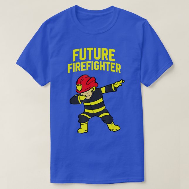Camiseta Futuro Bombeiro Dabbing Kids (Frente do Design)