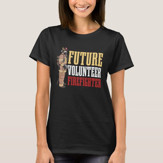 Camiseta Futuro Bombeiro Voluntário para todos os Voluntári (Frente)