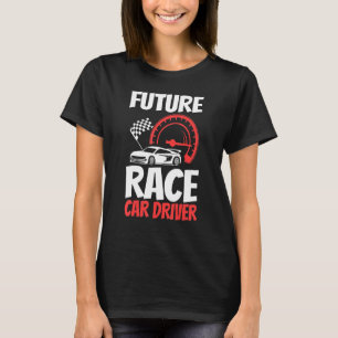 Camiseta Futuro Carro de Corrida Crianças Homens Corridas L
