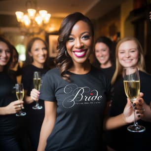 Camiseta Futuro Casamento Roteiro Personalizado Preto Mrs N