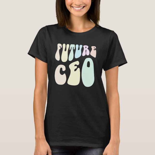 Camiseta Futuro CEO Fazer Money Eu sou o Chefe 60 Af (Frente)