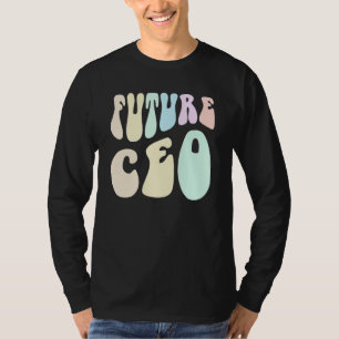 Camiseta Futuro CEO Fazer Money Eu sou o Chefe Retro