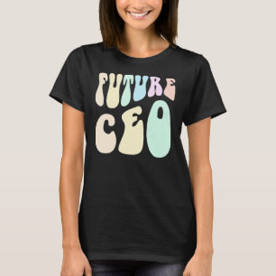 Camiseta Futuro CEO Fazer Money Eu sou o Chefe Retro
