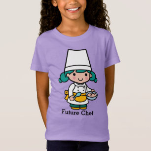 Camiseta Futuro Chef/ Rapariga Baker no cozinhar Apron