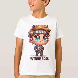 Camiseta Futuro Chefe Kids T-Shirt - Cartoon Adorável