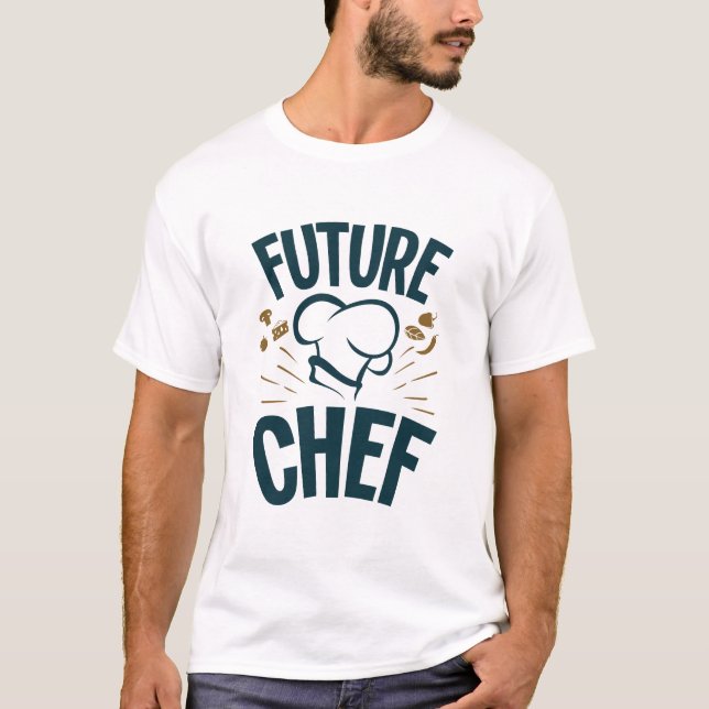 Camiseta Futuro Colégio de Cozinhar de Chef (Frente)