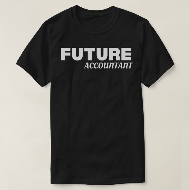 Camiseta futuro contabilista 10 (Frente do Design)