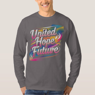Camiseta Futuro de Esperança Unida – Design Vibrante e Otim