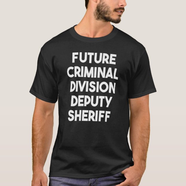 Camiseta Futuro Delegado Adjunto da Divisão Criminal (Frente)