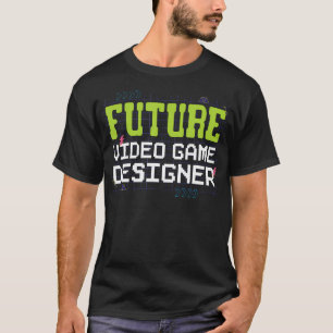 Camiseta Futuro Desenvolvedor de Jogos de Vídeo Para Crianç