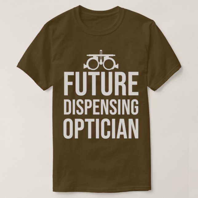 Camiseta Futuro Dispensando Estudante Óptico (Frente do Design)