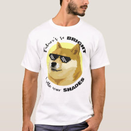 Camiseta Futuro Dogecoin Óculos de sol - mercado de ações C