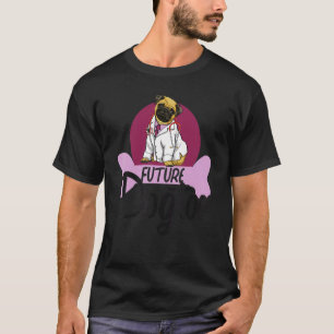 Camiseta Futuro Dogtor Cachorro Mulheres Corgi Amor Canin