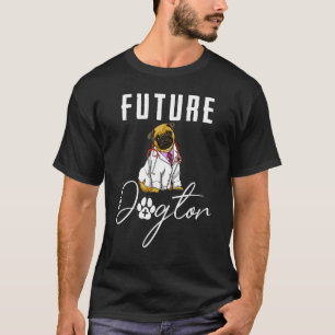 Camiseta Futuro Dogtor Pug Women Love Dogggggy Médico 3