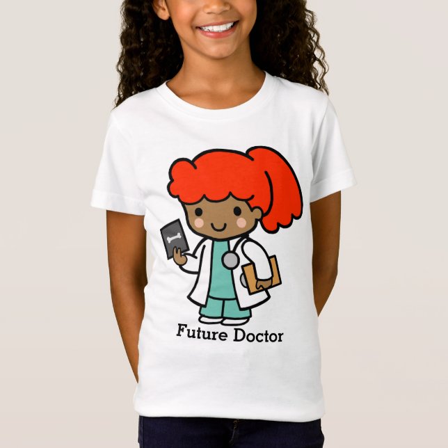 Camiseta Futuro Doutor Rapariga com Xray (Frente)