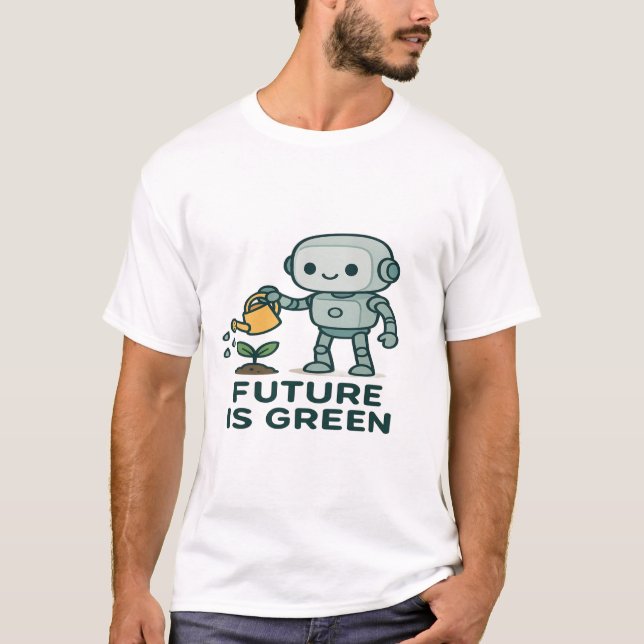 Camiseta Futuro é Verde - Fábrica de Águas Robustas Bonitas (Frente)