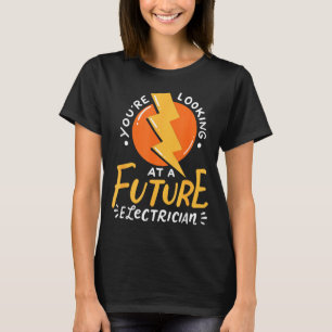 Camiseta Futuro Eletricista Engenheiro Elétrico Engraçado