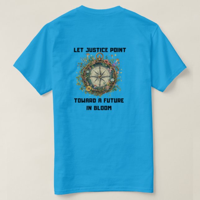 Camiseta Futuro em Flor (Verso do Design)