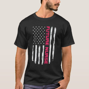Camiseta Futuro Enfermeiro Orgulhoso Carreira Vintage Améri
