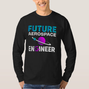 Camiseta Futuro Engenheiro Aeroespacial Graduado em Engenha