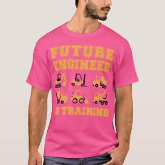 Camiseta Futuro Engenheiro Na Formação De Crianças De Const