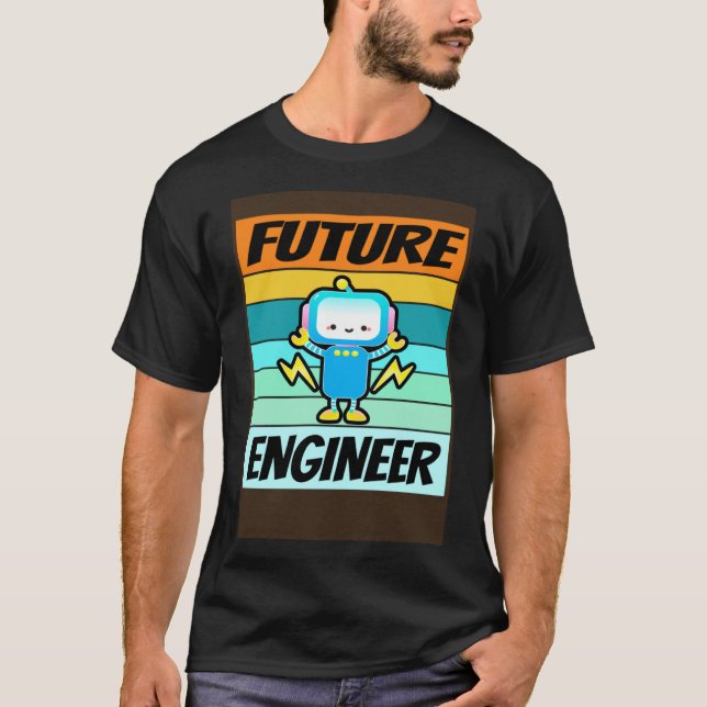 Camiseta Futuro Engenheiro Shirt Boys Engenheiro de softwar (Frente)