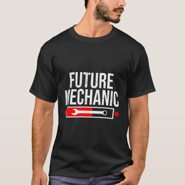 Camiseta Futuro Engraçado Ditos Mecânicos Automáticos Legal (Frente)